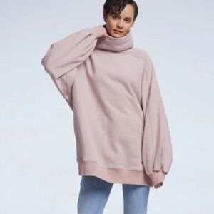 Lit Active Whisper Oversized Funnel Neck Sweatshirt M